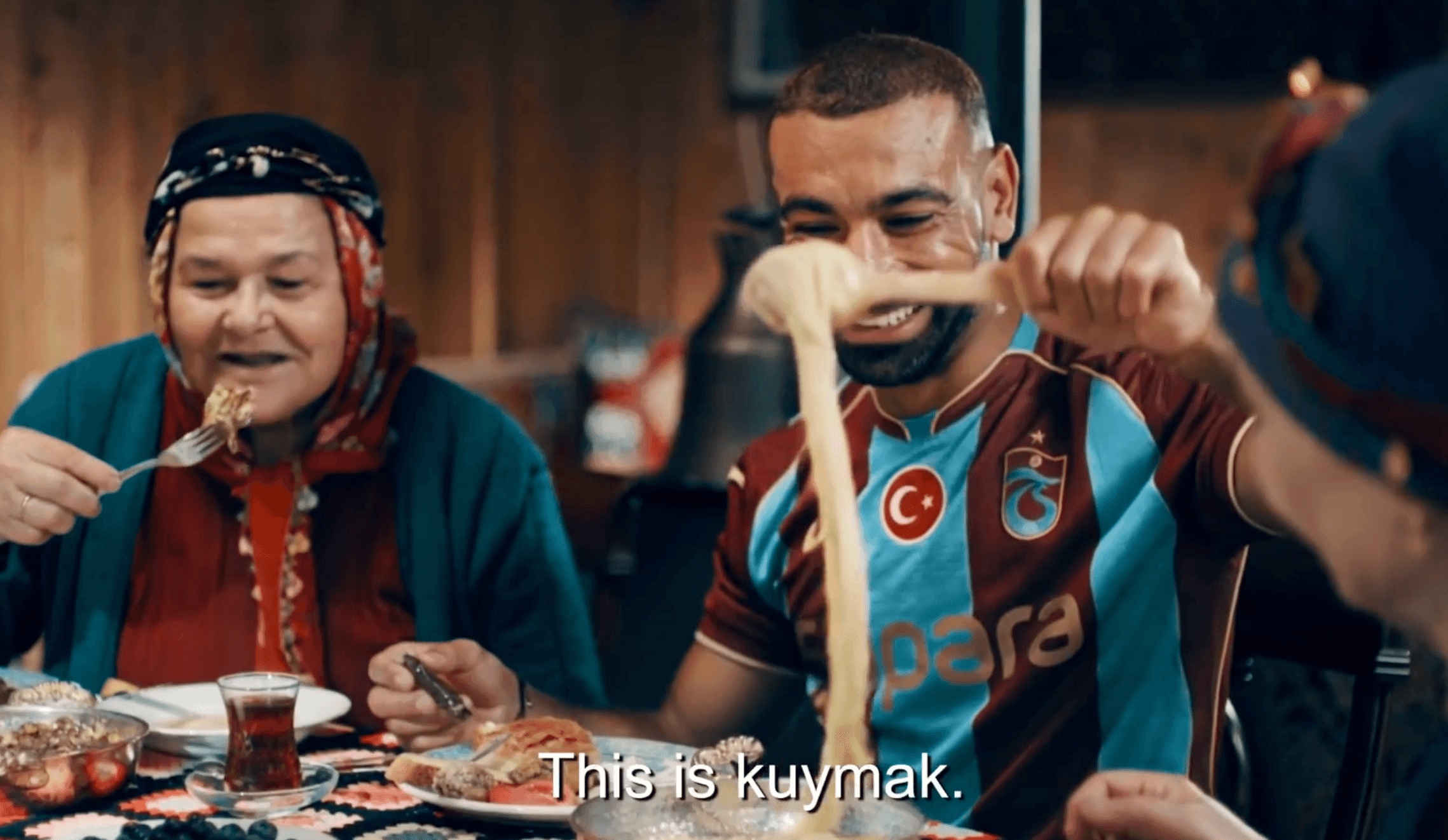 Karadeniz'in kuymak lezzeti Liverpool yıldızı Salah'la viral oldu