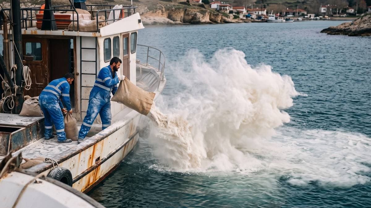 Tonlarca unu denize döken balıkçılar imkansızı başardı: Kıyıdaki canlı hayatı canlandırdılar