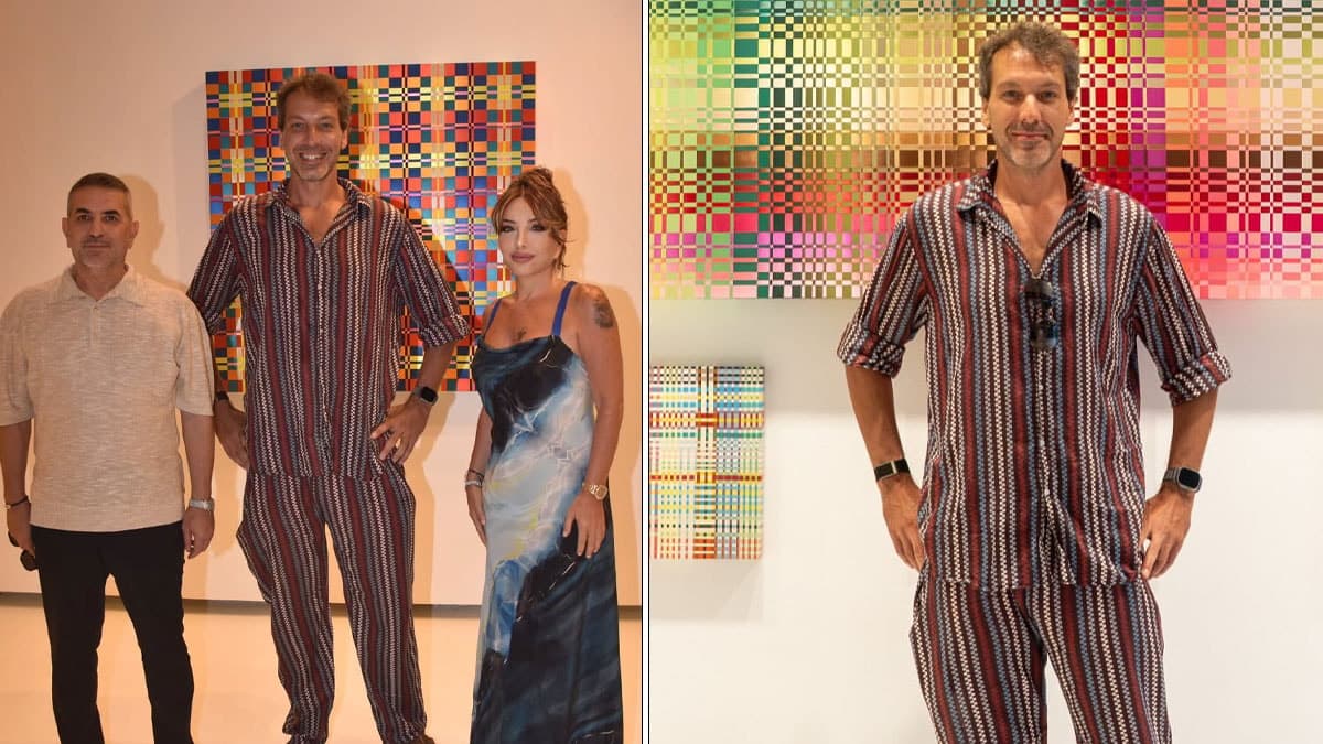 Moda devinin mirasçısı Bodrum'daki sergide ilgi odağı oldu