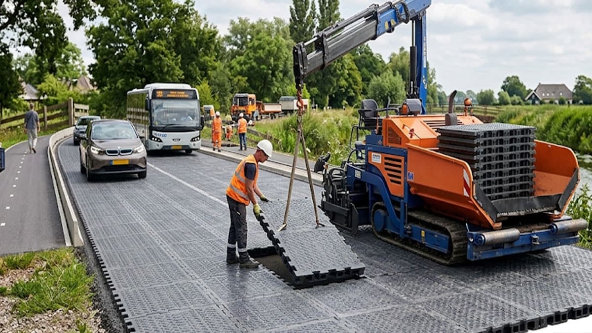 Geleneksel asfalt ve beton yerini plastik yollara bırakıyor