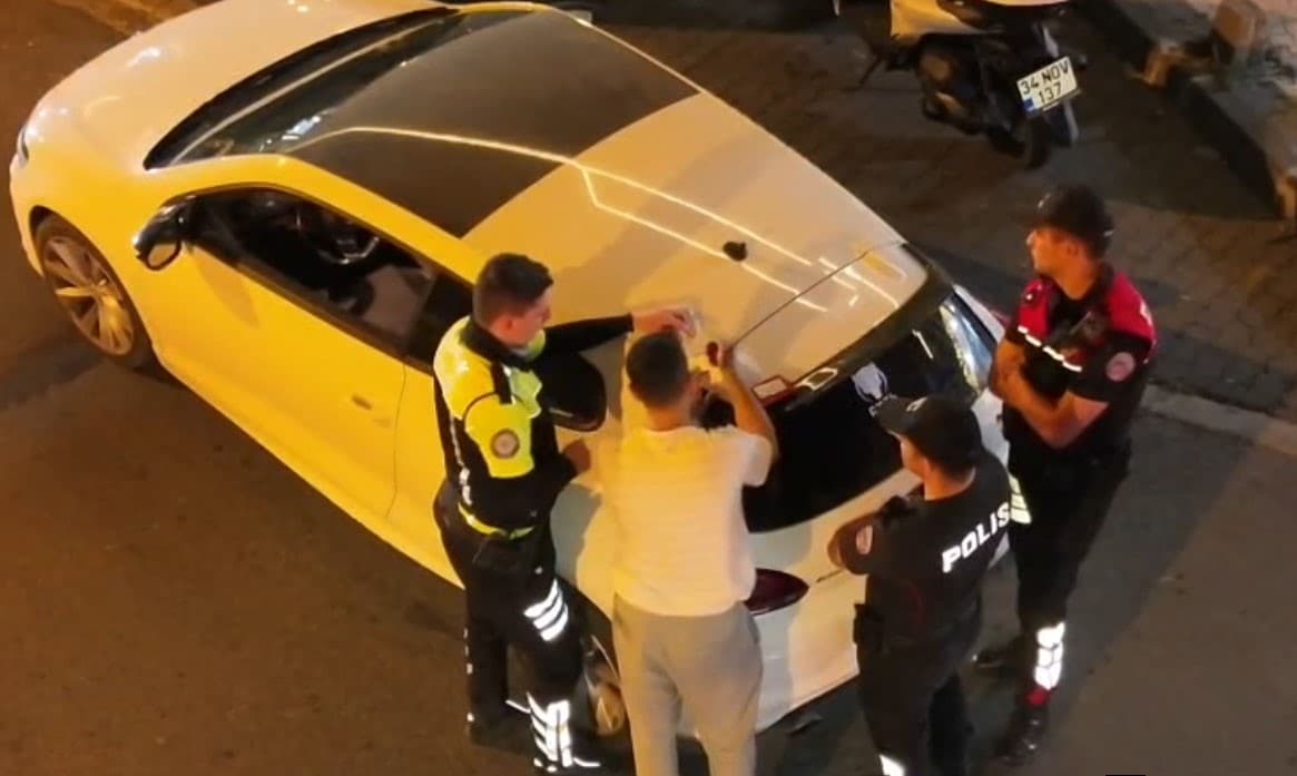 Başakşehir'de drone destekli gürültü operasyonu: 43 araca 248 bin lira ceza, 3 araç trafikten men