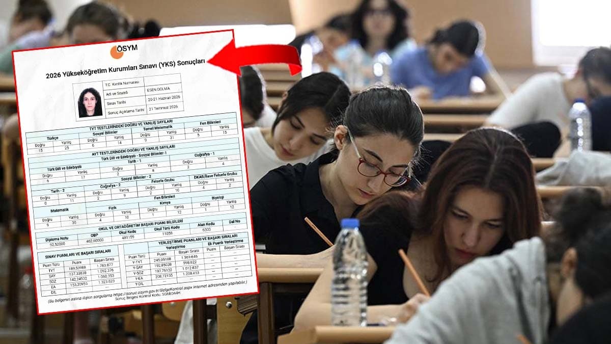 YKS'de tüm soruları rastgele işaretleyen aday, 685 bin kişiyi geride bırakarak 41 bölüme yerleşme şansı elde etti