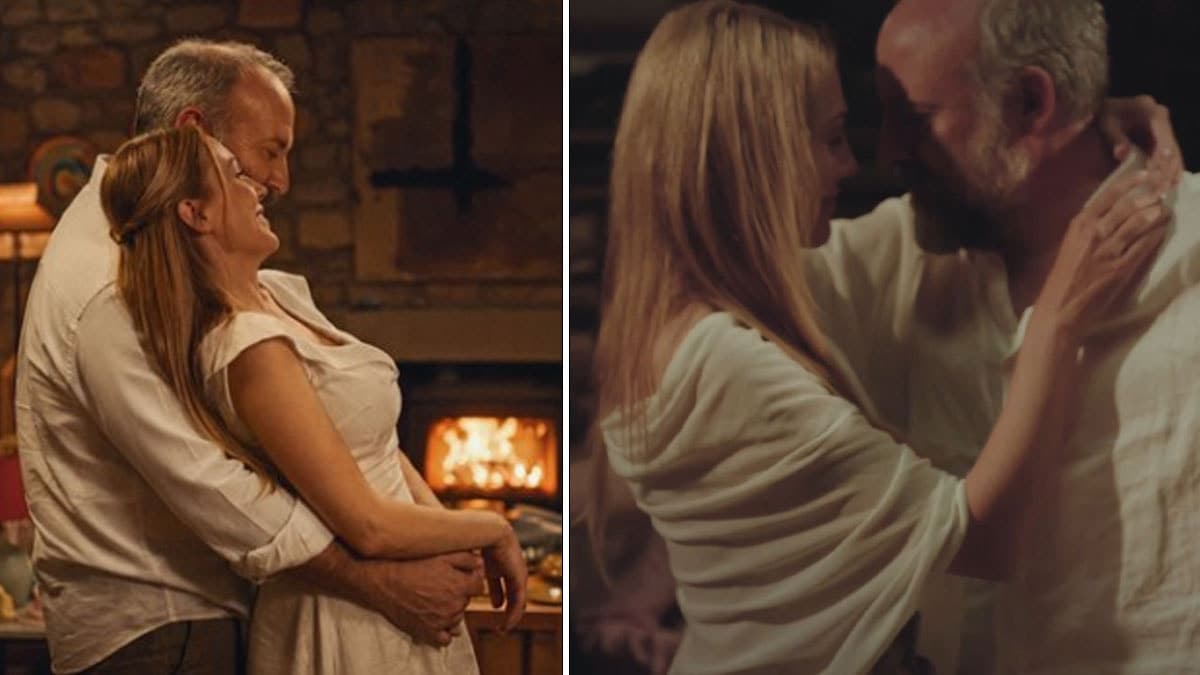 Yıllar sonra aynı sette: Meryem Uzerli ve Halit Ergenç'ten romantik sirtaki