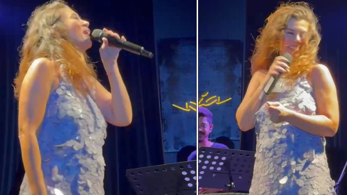 Gökçe Bahadır, hamilelik sonrası ilk kez Bodrum sahnesinde