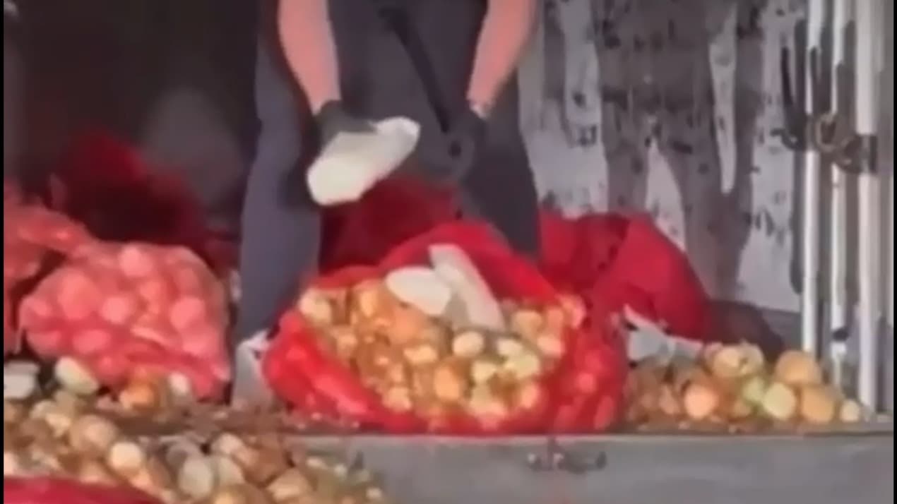 Ankara'da soğan yüklü TIR'ın torbalarından 150 kilo metamfetamin çıktı
