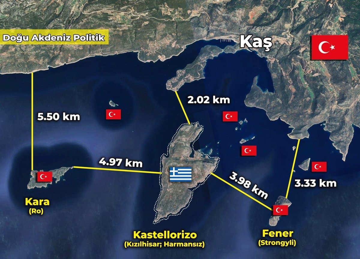 Yunanistan, Antalya Sınırına 2 Kilometre Mesafede Askeri Yığınak Yaptı
