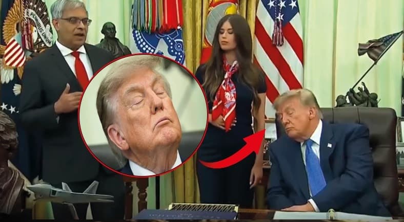Biden'a 'uykucu' diyen Trump, canlı yayında uyuyakaldı: Sosyal medya yıkıldı