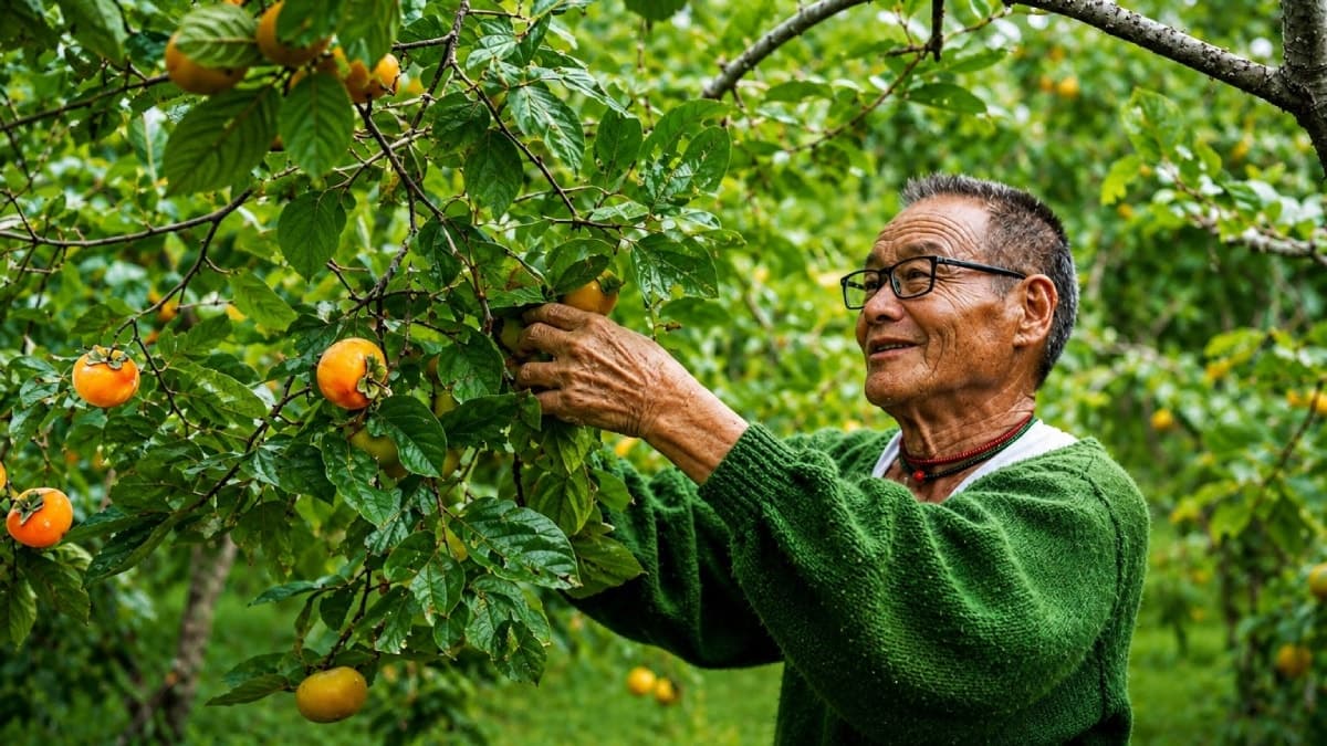 85 yaşındaki çiftçinin azmi örnek oldu: Tek fidandan yamaçlara uzanan meyve ormanı