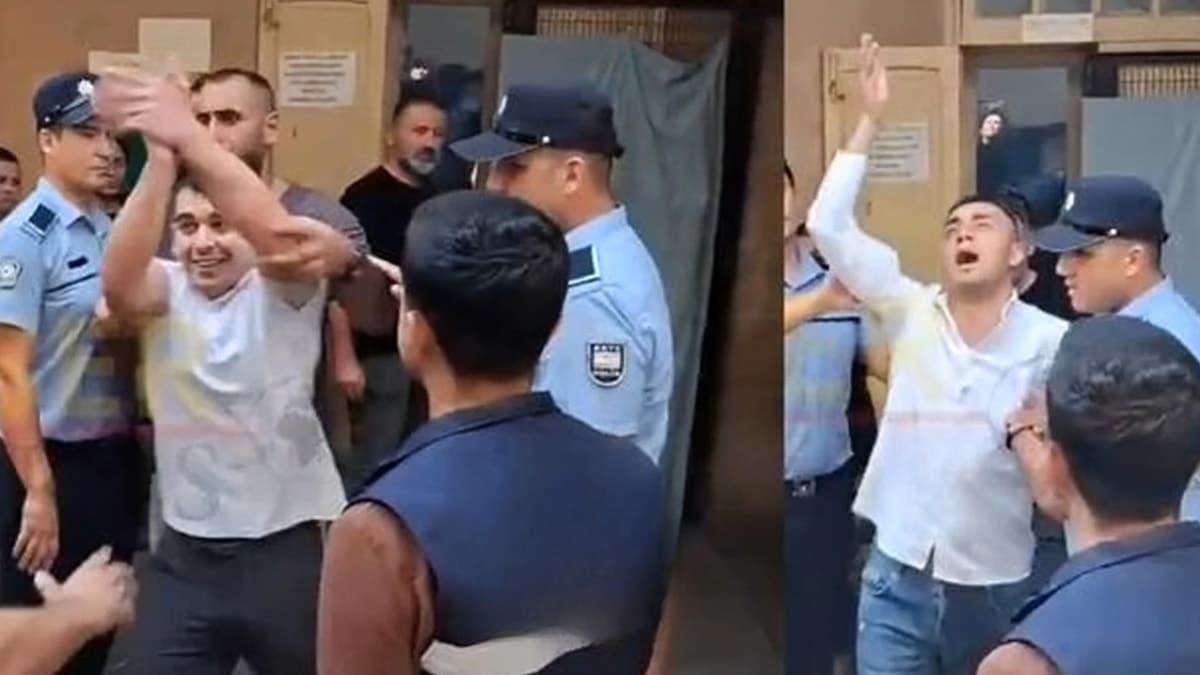 Genç kadına tecavüz edip kayda alan 5 utanmaz sapık mahkeme binasını kırıp döktü
