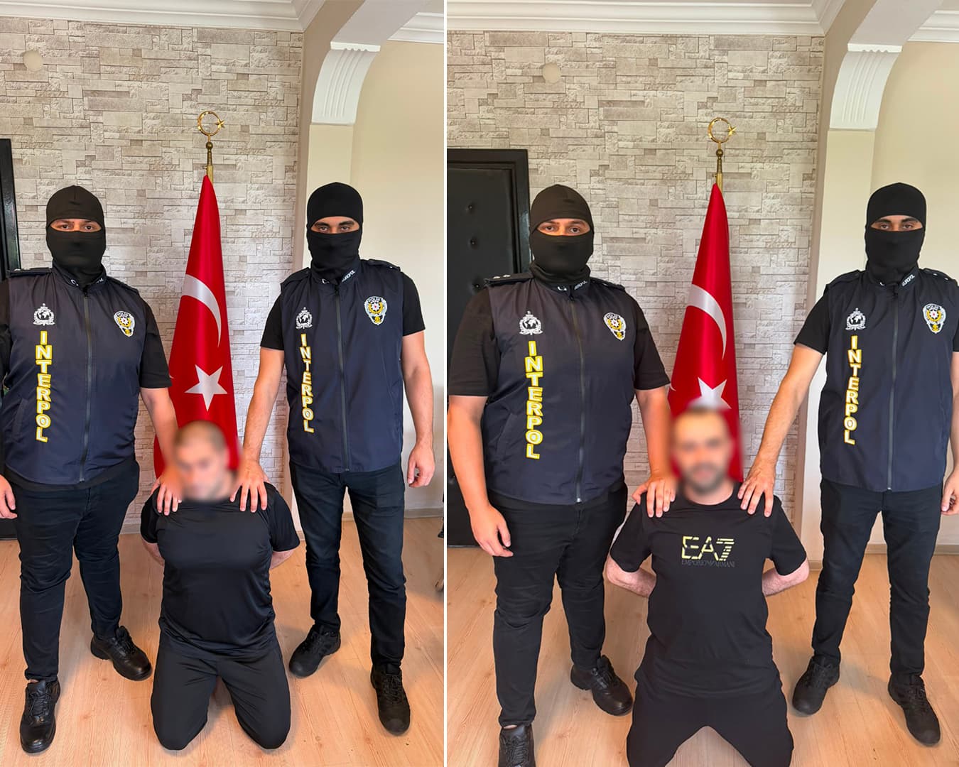 Kırmızı bültenle aranan iki organize suç örgütü elebaşı Gürcistan'dan Türkiye'ye getirildi