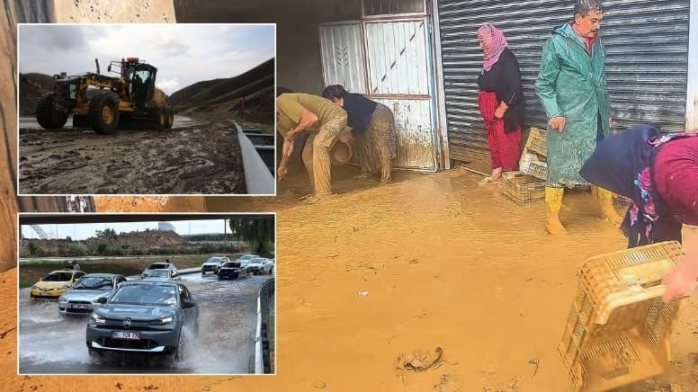 Sağanak 5 ili vurdu: Evler su altında, yollar göle döndü