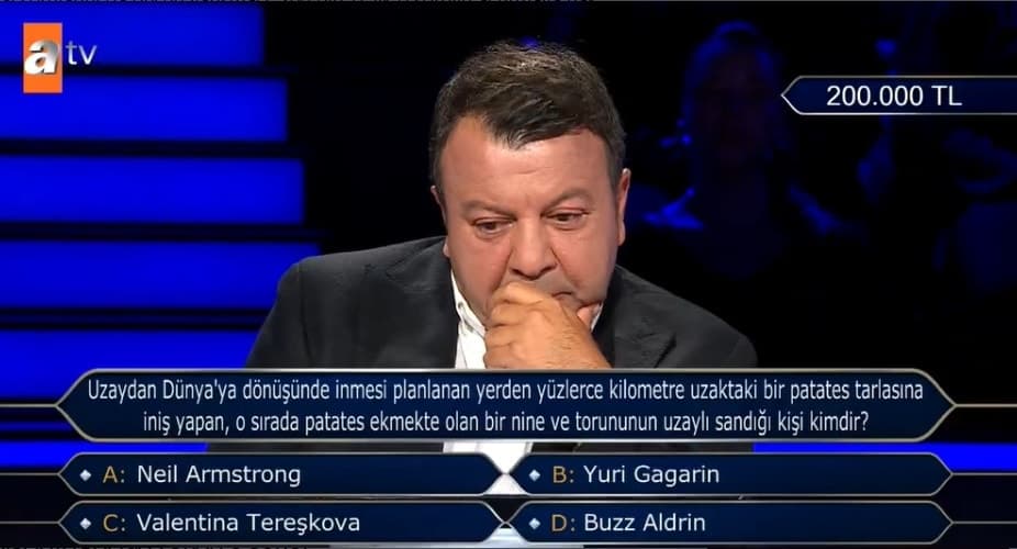 Kim Milyoner Olmak İster'de heyecanlı anlar: 200 bin TL'lik soruyu bilen yarışmacının yüzü güldü